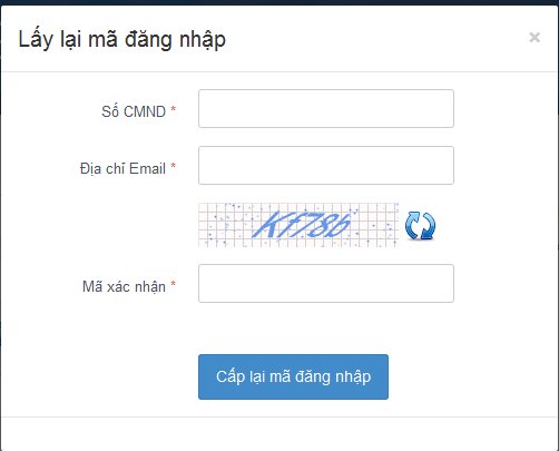 lay lai ma dang nhap